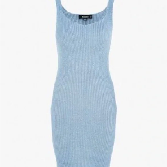 Missguided | Dresses | Missguided Blue Knit Cami Mini Dress | Poshmark